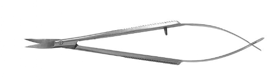 Pincetschaartje, 12 cm,  gebogen punt kopen?