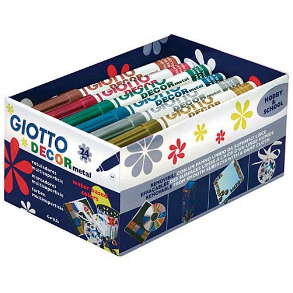 Giotto Decor markers, metallic assortiment 25st kopen?