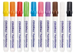 Colorall krijtstiften/paintmarkers met beitelpunt (1-5 mm), assortiment 10 st kopen?