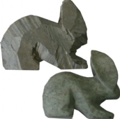 Braziliaans speksteen/zeepsteen sculptuur, 10 cm, konijn kopen?