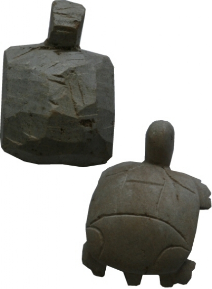 Braziliaans speksteen/zeepsteen sculptuur, 10 cm, schildpad kopen?