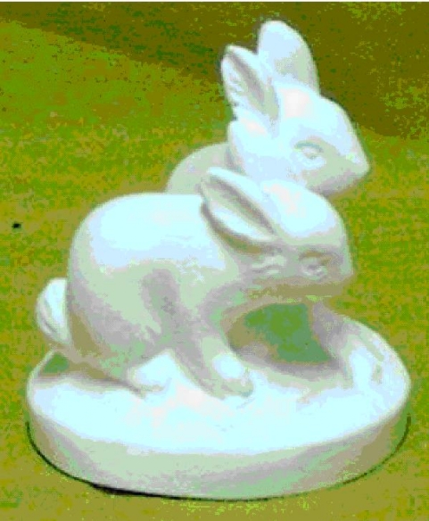Latex gietmal voor gipsgieten konijntjes 50 mm