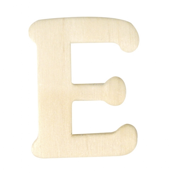 Houten letter, hoogte 4 cm, dikte 2 mm, E kopen?