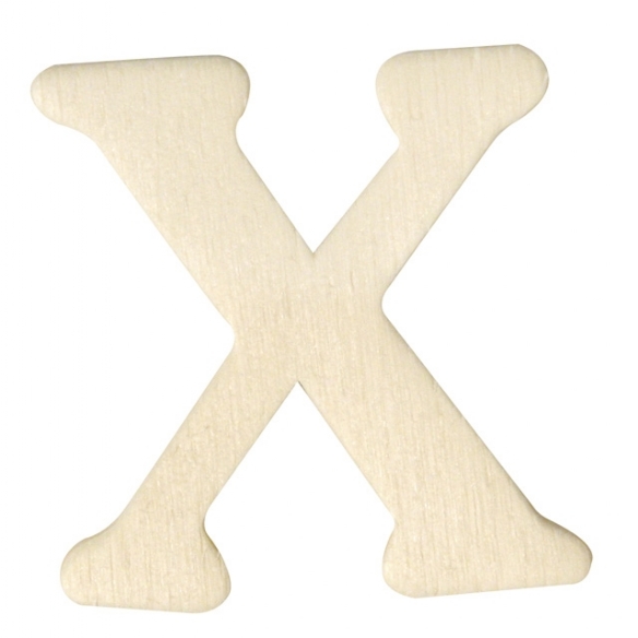 OP=OP Houten letter, hoogte 4 cm, dikte 2 mm, X kopen?