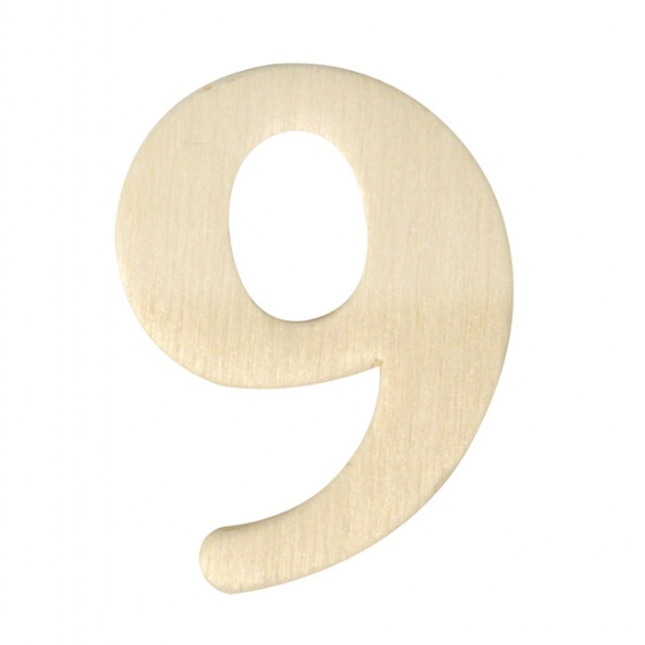 Houten cijfer, hoogte 4 cm, dikte 2 mm, 9 kopen?