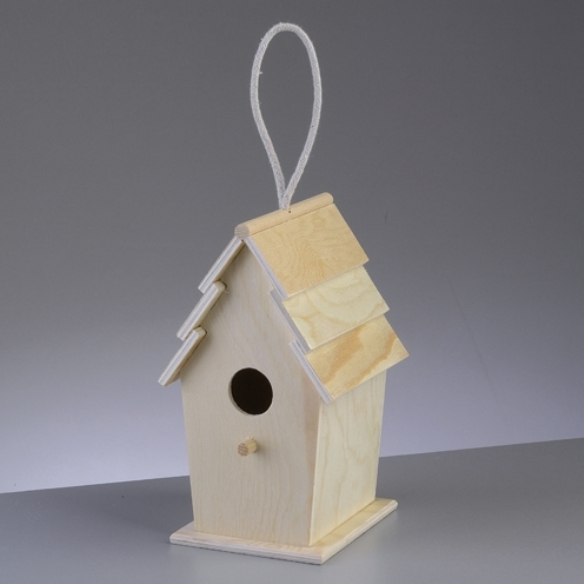 Houten vogelhuisje, puntdak, 22 cm kopen?