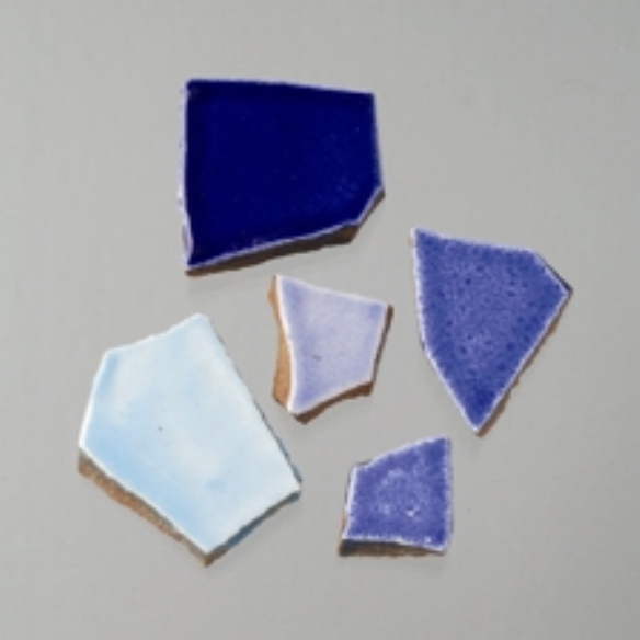 Keramische mozaiekstukjes, 20 tot 60mm, l kg, blauw-mix kopen?