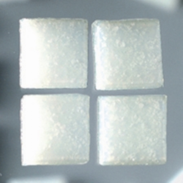 Glasmozaieksteentjes, 10x10 mm 200 gr wit