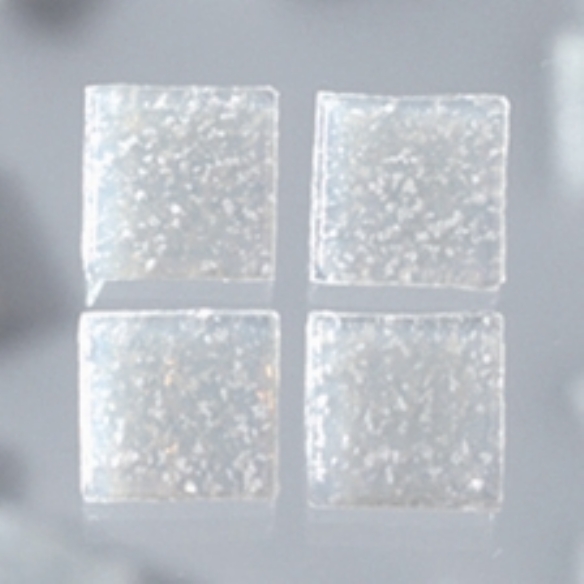 Glasmozaieksteentjes, 10x10 mm 200 gr lichtgrijs kopen?