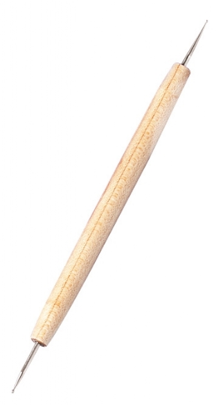 Embossingpen/rilpen/dotting tool/stippen stokje,  met twee metalen kopjes kopen?