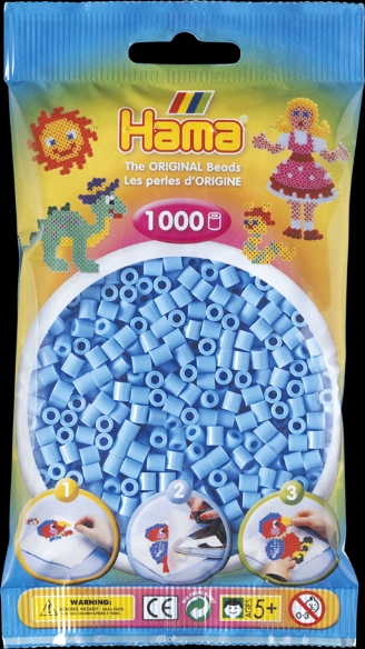 Hama midi strijkkralen, 1000 st, midi pastelblauw kopen?