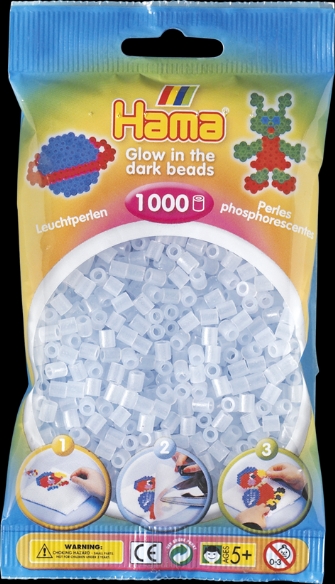 Hama midi strijkkralen, 1000 st, midi glow in the dark blauw kopen?