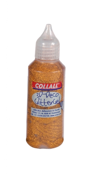 Colorall 3-D glittergel/glitterlijm deco, 50 ml, goud kopen?