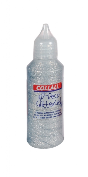 Colorall 3-D glittergel/glitterlijm deco, 50 ml, zilver kopen?