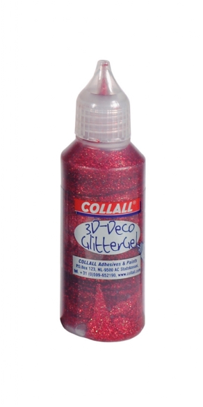 Colorall 3-D glittergel/glitterlijm deco, 50 ml, rood kopen?