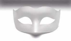 Venetiaans oogmasker, kunststof, 17 cm