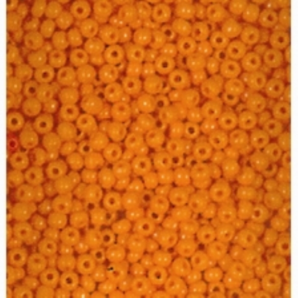 Glazen kraaltjes/borduurkraaltjes/rocailles, 3,5 mm, 100 gram, opaak, dieporanje kopen?