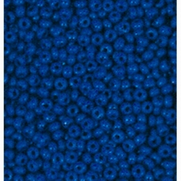 Glazen kraaltjes/borduurkraaltjes/rocailles, 3,5 mm, 100 gram, opaak, blauw