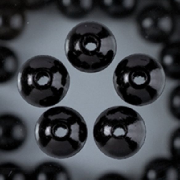 Houten kralen, rond, 4 mm, 150 stuks, zwart kopen?