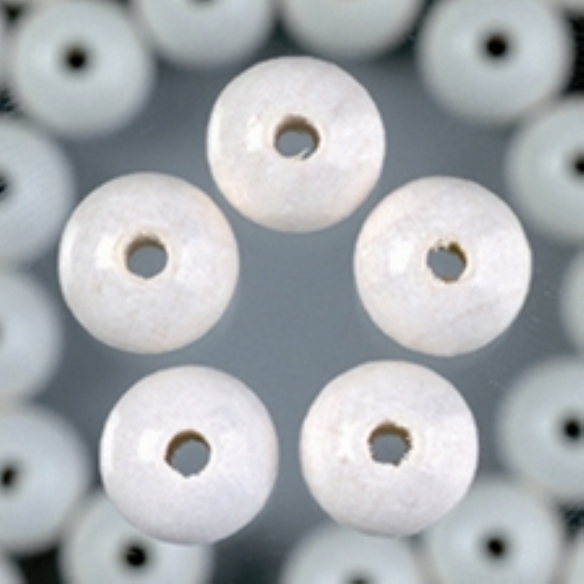 Houten kralen, rond, 10 mm, 50 stuks, wit kopen?
