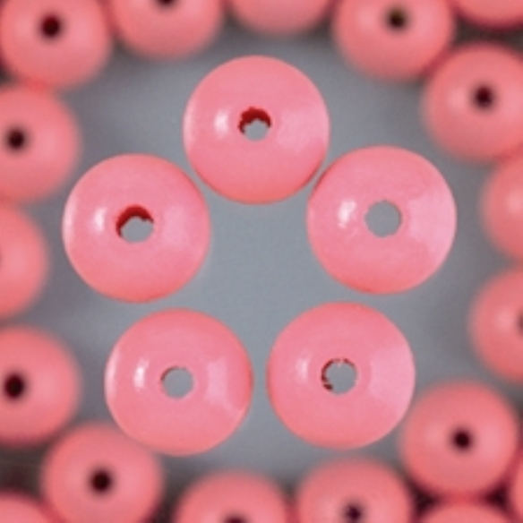 Houten kralen, rond, 10 mm, 50 stuks, roze kopen?