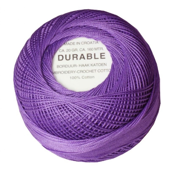 Durable borduurkatoen/haakkatoen, 20 gram, violet kopen?