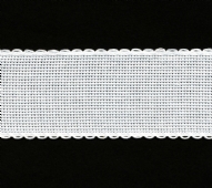 Katoenen aidaband, 50 mm, 10 meter, wit kopen?