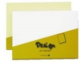 Dubbele wenskaarten rechthoekig 10,5x14,8cm 15st wit