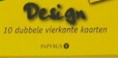 Dubbele vierkante wenskaarten 13x13cm 10 st ivoor