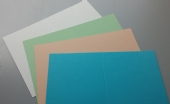 Dubbele wenskaarten 10,5x14,8cm inclusief enveloppen 100st pastel
