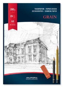 Tekenblok, wit, 200gr, 20 vel, A3