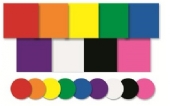 Plakfiguren assortiment rondjes en vierkantjes, 4000 stuks