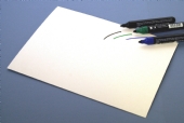 Etalagekarton 380gr 48x68cm 10v wit
