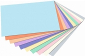 Gekleurd fotokarton, 220gr, A4, 100 vel, assortiment 10 pastel kleuren