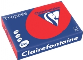 Clairfontaine teken-/offsetpapier 80gr A4 500vel koraalrood