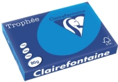Clairfontaine trophee 80gr A4 500v caribbean blue