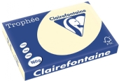 Clairfontaine teken-/offsetkarton 160gr A4 250vel creme