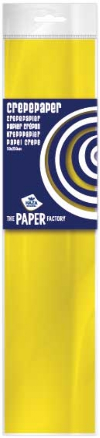 Haza crepepapier 50x250cm geel