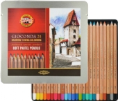 Koh-I-Noor Gioconda Soft pastelpotloden, assortiment 24 stuks