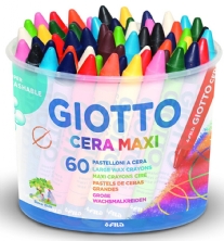 Giotto cera maxi waskrijt, assortiment 60 st