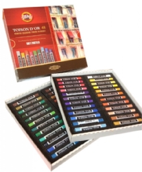 Pastelkrijt Toison d'Or, assortimnet 48 stuks