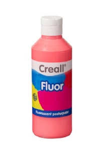 Creall fluorverf, 250 ml, rood