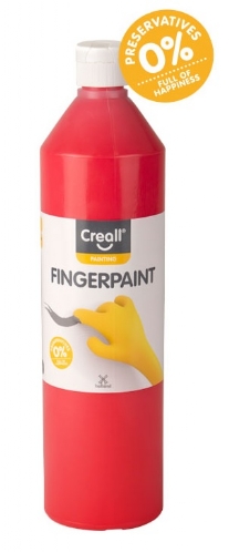 Creall vingerverf, 750 ml, rood