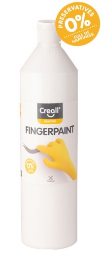 Creall vingerverf, 750 ml, wit