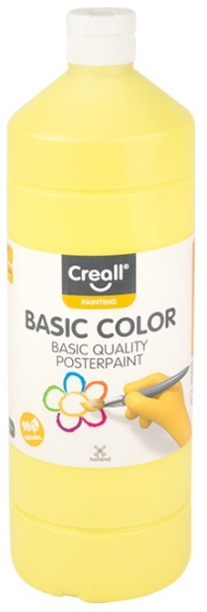 Basic-color plakkaatverf, 1000 ml, 01 lichtgeel