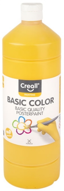 Basic-color plakkaatverf, 1000 ml, 03 donkergeel