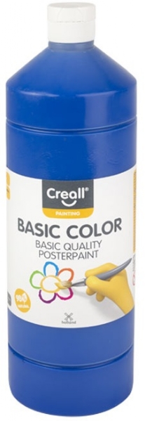 Basic-color plakkaatverf, 1000 ml, 12 koningsblauw