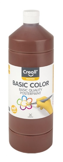 Basic-color plakkaatverf, 1000 ml, 19 donkerbruin