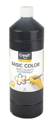 Basic-color plakkaatverf, 1000 ml, 20 zwart