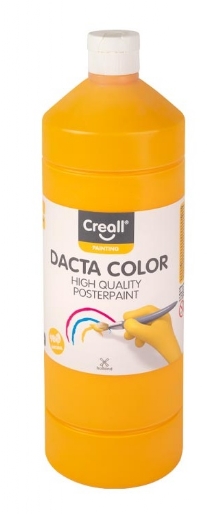 Dacta-color plakkaatverf, 1000 ml, 02 primair geel